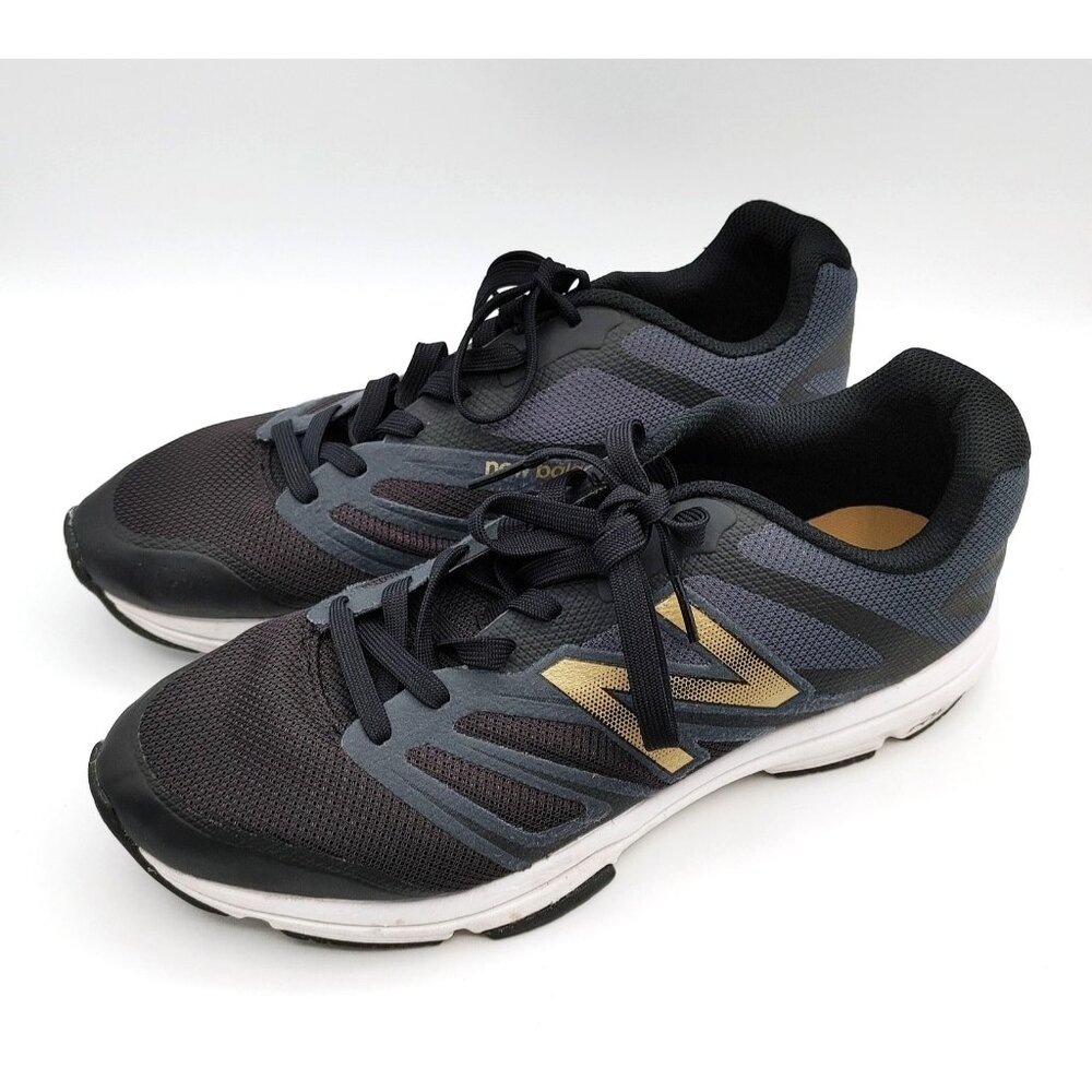 New Balance 797 Men Size 10.5  Shoes Black Gold White Running Sneakers MX797BG4